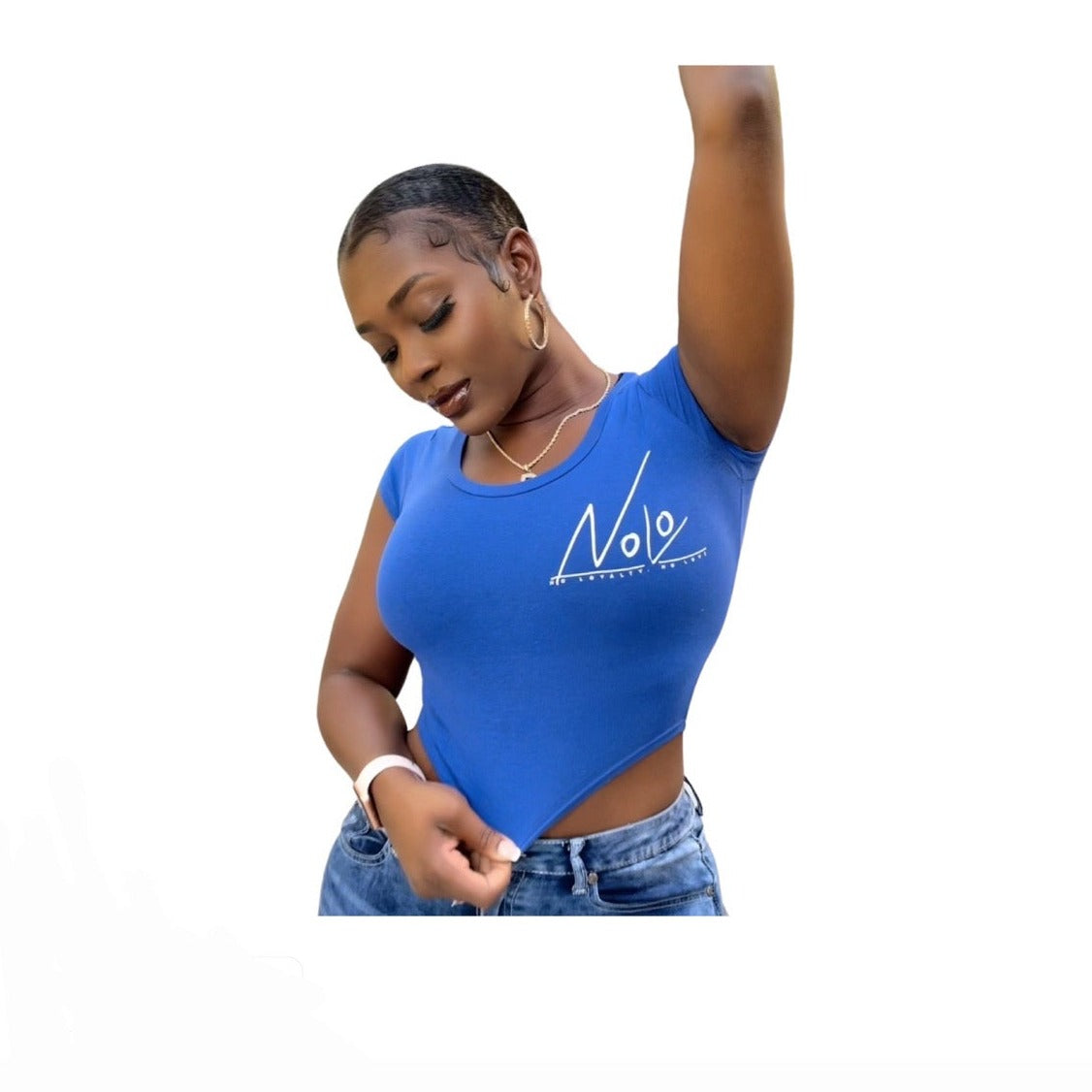 No Loyalty  No Love Crop Top